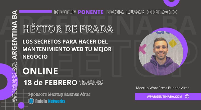 Hector de Prada Meetup WordPress Febrero 2025