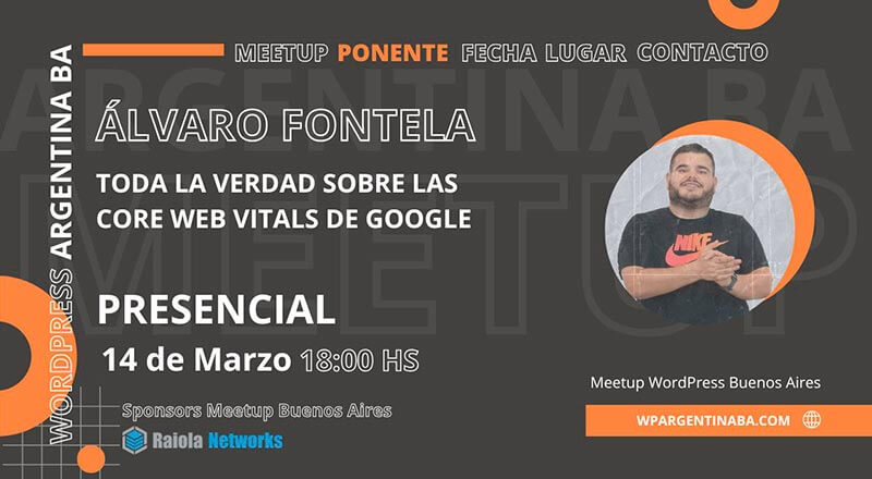 Álvaro Fontela en Meetup Wordpress Buenos Aires