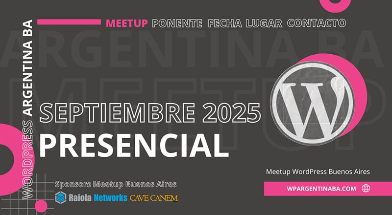 Meetup WordPress BA Septiembre 2025