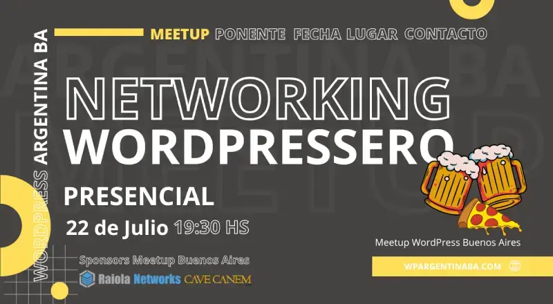 Meetup WordPress Buenos Aires Julio 2026 Networking