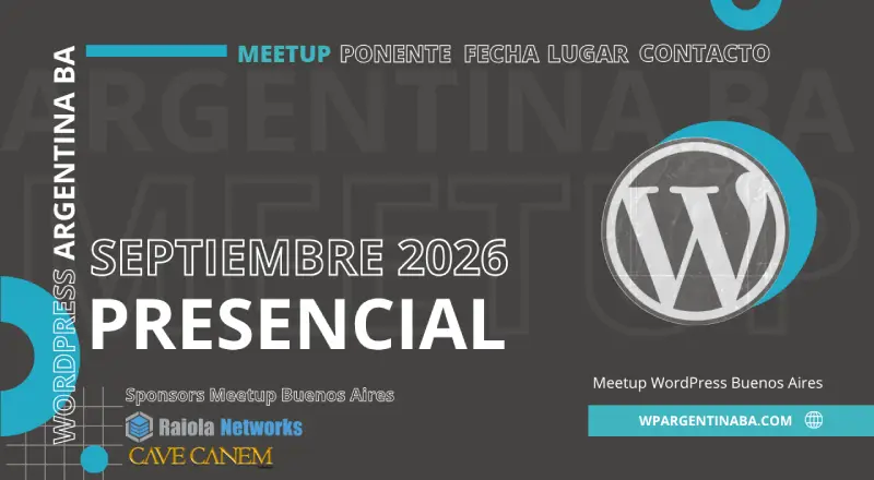 Meetup WordPress Buenos Aires Septiembre 2026